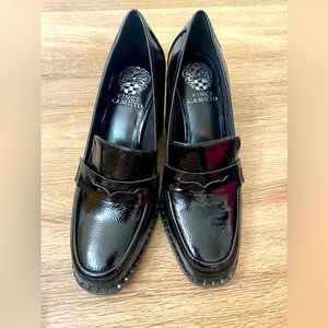 NWT Vince Camino Black wedge loafers
